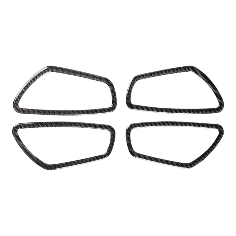 4 PCS Car Carbon Fiber Door Inner Wrist Frame Decorative Sticker for Honda Tenth Generation Civic 2016-2019 - Car Interior Mouldings by buy2fix | Online Shopping UK | buy2fix
