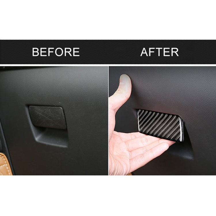 Car Carbon Fiber Toolbox Handle Decorative Sticker for Cadillac XT5 2016-2017 by buy2fix