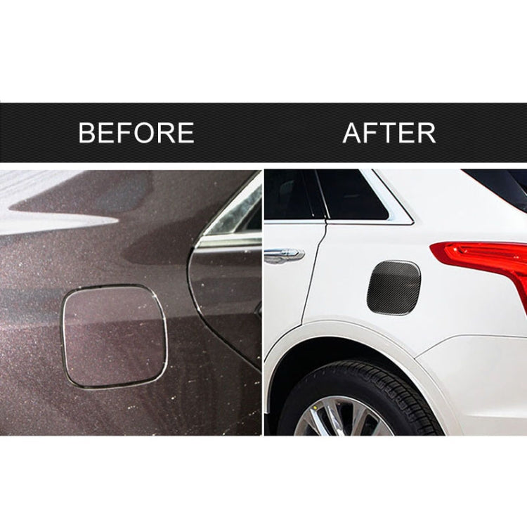 Car Carbon Fiber Fuel Tank Cap Decorative Sticker for Cadillac XT5 2016-2017 by buy2fix