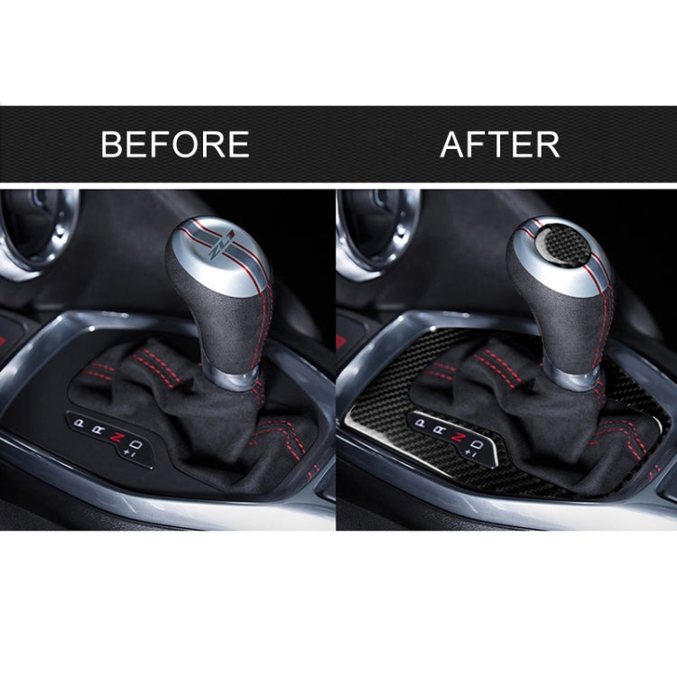 2 in 1 Car Carbon Fiber Gear Frame Decorative Sticker for Chevrolet Camaro 2017-2019 by buy2fix