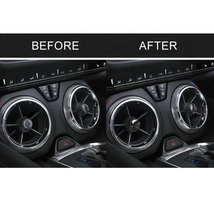 4 PCS Car Carbon Fiber Air Outlet Decorative Sticker for Chevrolet Camaro 2017-2019 - Car Interior Mouldings by buy2fix | Online Shopping UK | buy2fix