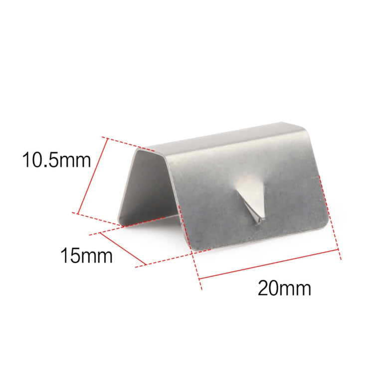 10 PCS Car Windshield Clip Wind / Rain Deflector Channel Metal Buckle for Heko G3 - Windscreen Wipers by buy2fix | Online Shopping UK | buy2fix
