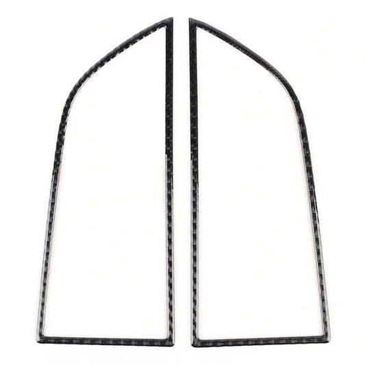 2 PCS Carbon Fiber Car Instrument Air Outlet Panel Decorative Sticker for Porsche Macan by buy2fix