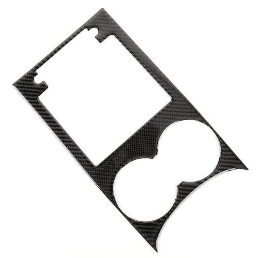 Carbon Fiber Car Water Cup Panel Decorative Sticker for Porsche Macan by buy2fix