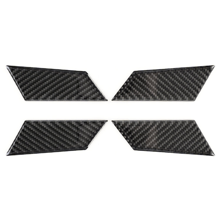 4 PCS Carbon Fiber Car Inner Door Bowl Decorative Sticker for Porsche Macan - Car Interior Mouldings by buy2fix | Online Shopping UK | buy2fix