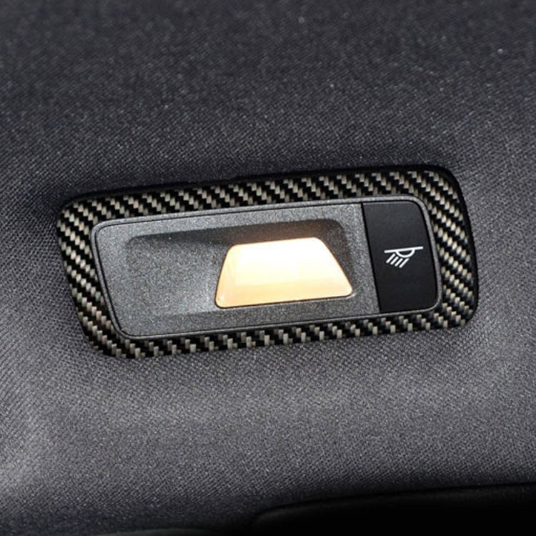 2 PCS Carbon Fiber Car Rear Dome Light Panel Decorative Sticker for Porsche Macan by buy2fix