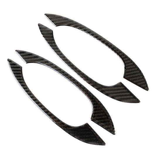 4 PCS Carbon Fiber Car Outside Door Handle Decorative Sticker for Porsche Macan - Decorative Strip by buy2fix | Online Shopping UK | buy2fix