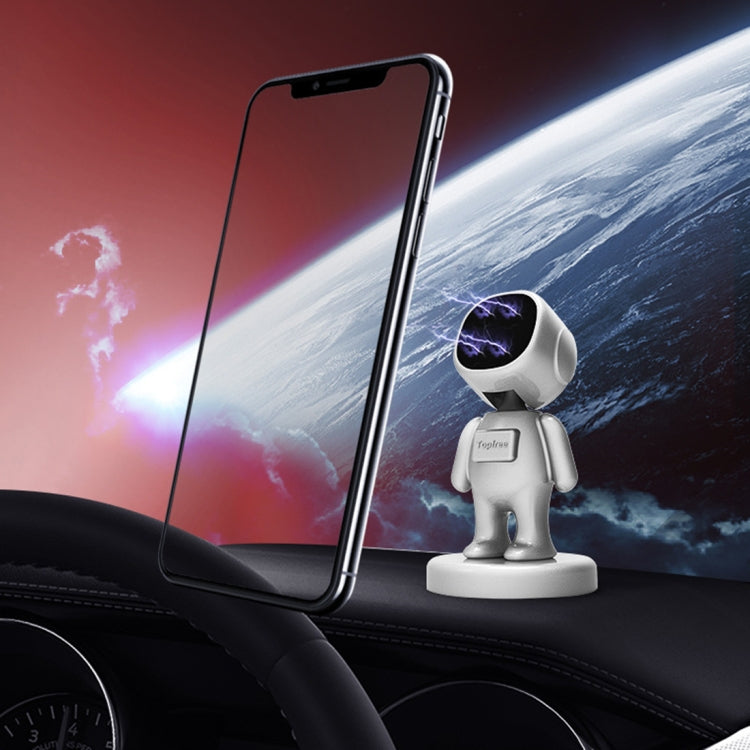 Little People Shape Car Adjustable Magnetic Mobile Phone Holder Bracket (White) by buy2fix