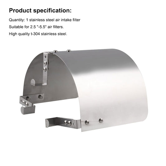 Racing Car Cold Air Intake Cone Sport Air Filter Cover Heat Shield for 2.5 -5.5 inch Air Filter by buy2fix