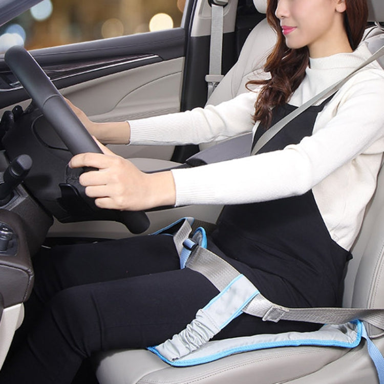 Car Safety Seat Protective Pad with Clip Back Abdominal Belt for Pregnant Woman (Sky Blue) by buy2fix