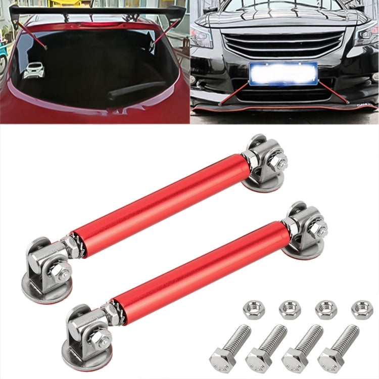 2 PCS Car Modification Adhesive Surrounded Rod Lever Front and Rear Bars Fixed Front Lip Back Shovel, Length: 10cm(Red) - Trunk & Bumper Accessories by buy2fix | Online Shopping UK | buy2fix