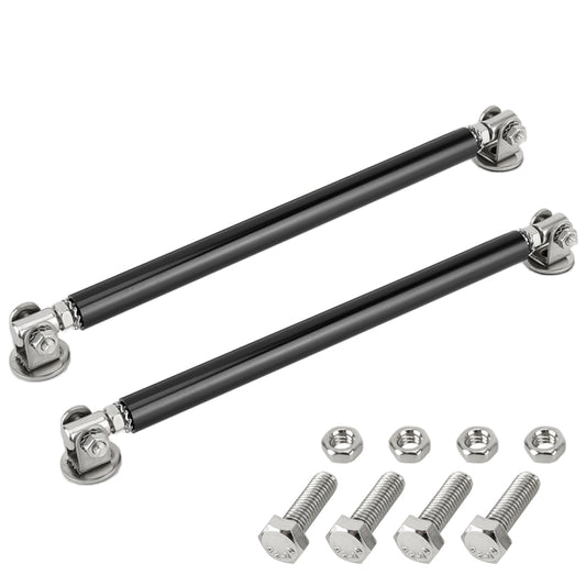 2 PCS Car Modification Adhesive Surrounded Rod Lever Front and Rear Bars Fixed Front Lip Back Shovel, Length: 20cm(Black) by buy2fix