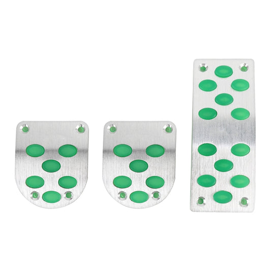 3 in 1 Small Luminous Non-Slip Automatic Gear Car Pedals Foot Brake Pad Cover Set by buy2fix