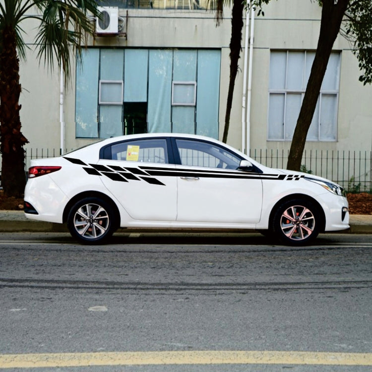 Car Styling Plaid Series PVC Sticker Auto Decorative Sticker (Black) by buy2fix