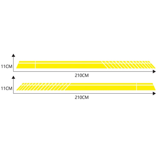 Car Styling Stripe PVC Sticker Auto Decorative Sticker (Yellow) by buy2fix