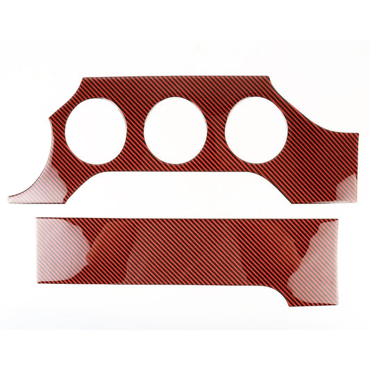 2 in 1 Car Carbon Fiber Dashboard Cover Panel Decorative Sticker for Ford Mustang 2015-2020, Left-hand Drive by buy2fix