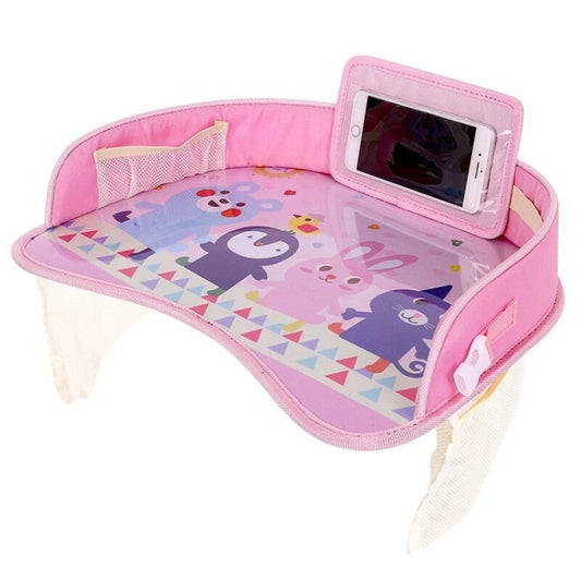 Children Waterproof Dining Table Toy Organizer Baby Safety Tray Tourist Painting Holder with Touch Screen Transparent Bag (Hand in Hand) by buy2fix