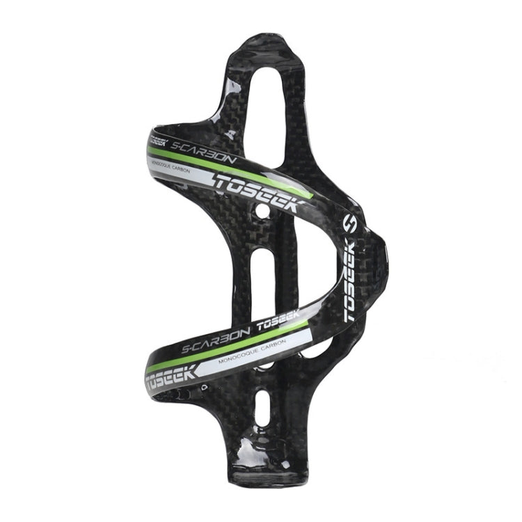 TOSEEK Gloss Full Carbon Fiber Road Bicycle Water Bottle Holder(Green) - Holders by TOSEEK | Online Shopping UK | buy2fix