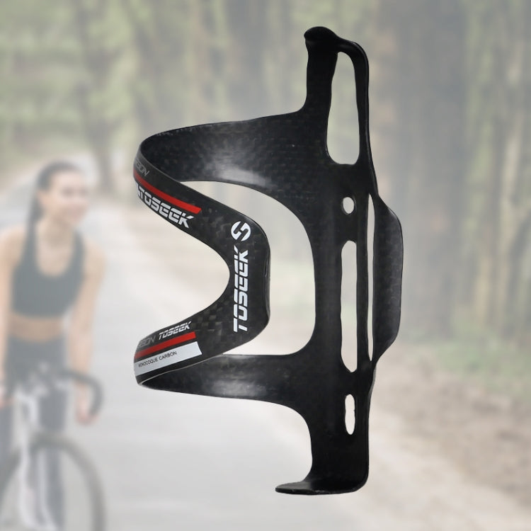 TOSEEK Gloss Full Carbon Fiber Road Bicycle Water Bottle Holder(Green) - Holders by TOSEEK | Online Shopping UK | buy2fix