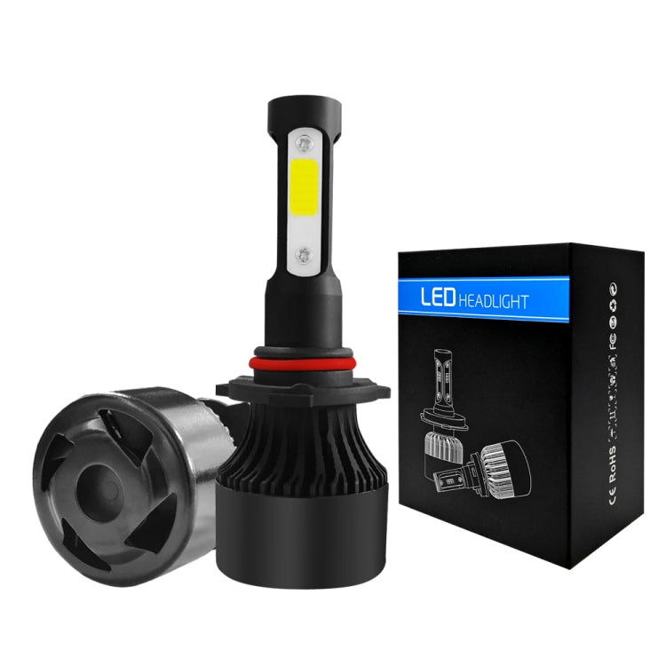 2 PCS S2 9006 / HB4 DC9-36V / 25W / 6000K / 2500LM IP68 Car LED Headlight Lamps (Cool White) - LED Headlamps by buy2fix | Online Shopping UK | buy2fix