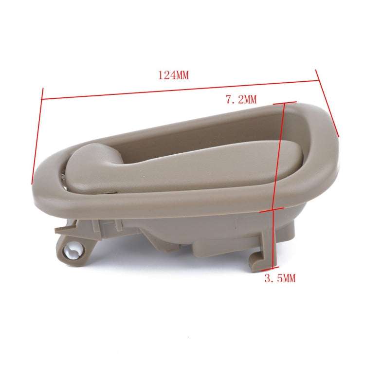 4 PCS Car Inner Door Handles 69205-02050 / 69206-02050 for Toyota Corolla 1998-2002 (Beige) by buy2fix