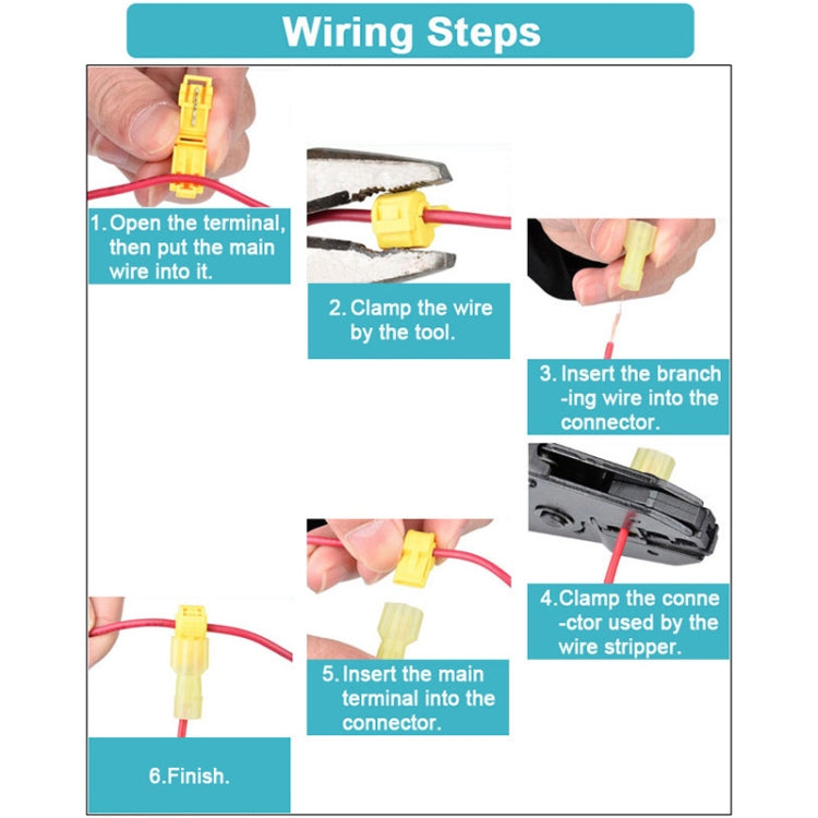 120 in 1 Universal T Shape Push Clamp Solderless Wire Connector Fast Wiring Terminal Insulated Joint Connector Set - Connectors & Terminals by buy2fix | Online Shopping UK | buy2fix