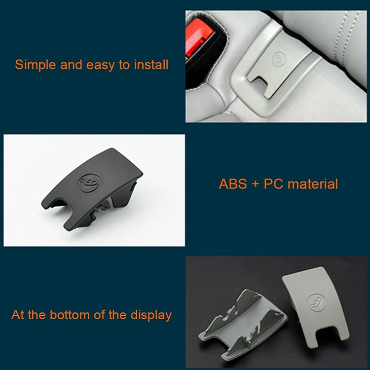 Car Rear Children Seat Isofix Cover for Audi A6 2013-2018 (Black) - Seat Accessories by buy2fix | Online Shopping UK | buy2fix