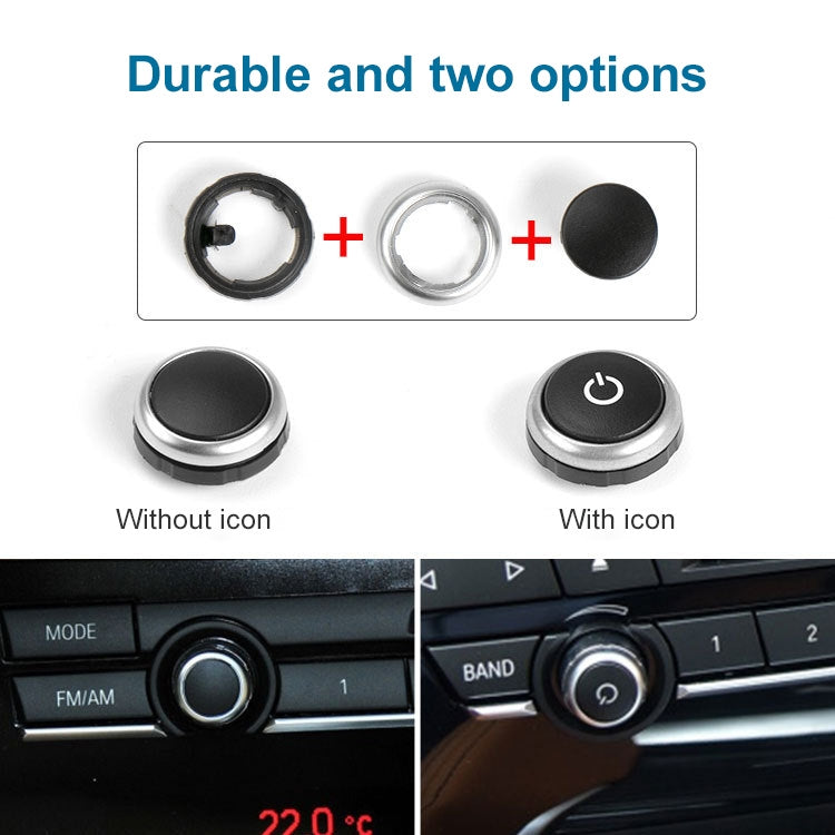 Car Radio Switch Button CD Player Volume Knob 64119350272 for BMW F10 - Car Switches by buy2fix | Online Shopping UK | buy2fix