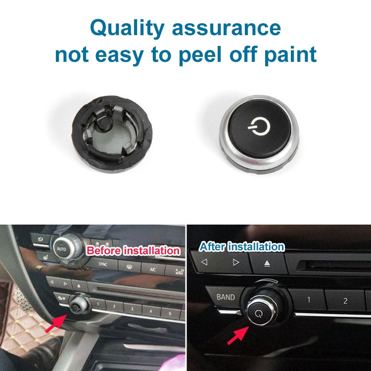 Car Radio Switch Button CD Player Volume Knob 64119350272 for BMW F10 - Car Switches by buy2fix | Online Shopping UK | buy2fix