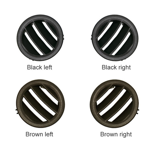 Car Right Side Dashboard Small Air Outlet Circular Air-conditioning Outlet for Mercedes-Benz C Class W204 (Brown) by buy2fix