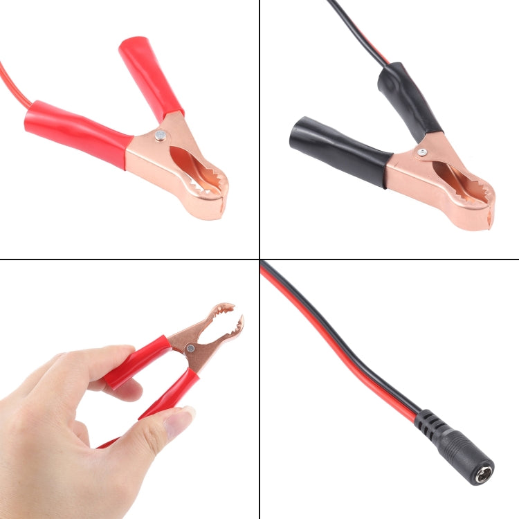 Car DC 5.5x2.1 Interface Crocodile Clip Charging Connection Cable - Booster Cable & Clip by buy2fix | Online Shopping UK | buy2fix