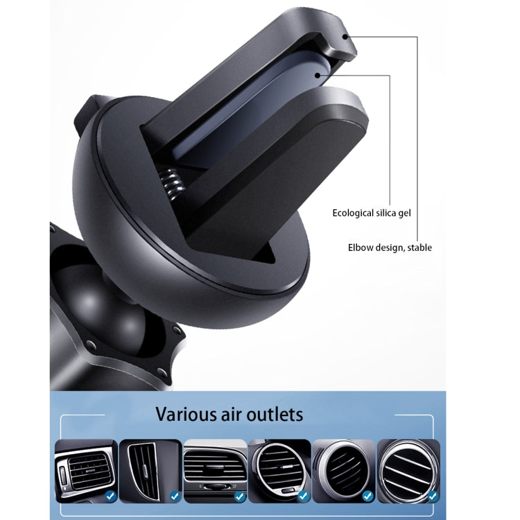 Car Air Outlet Induction Gravity Phone Wireless Charging Holder(Blue) - Wireless Charger Holders by buy2fix | Online Shopping UK | buy2fix