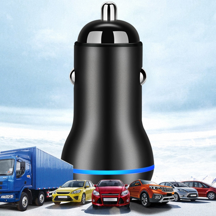 ACC-581 PD 20W + QC3.0 Type-C / USB-C + USB Fast Charging Car Charger (Black) by buy2fix