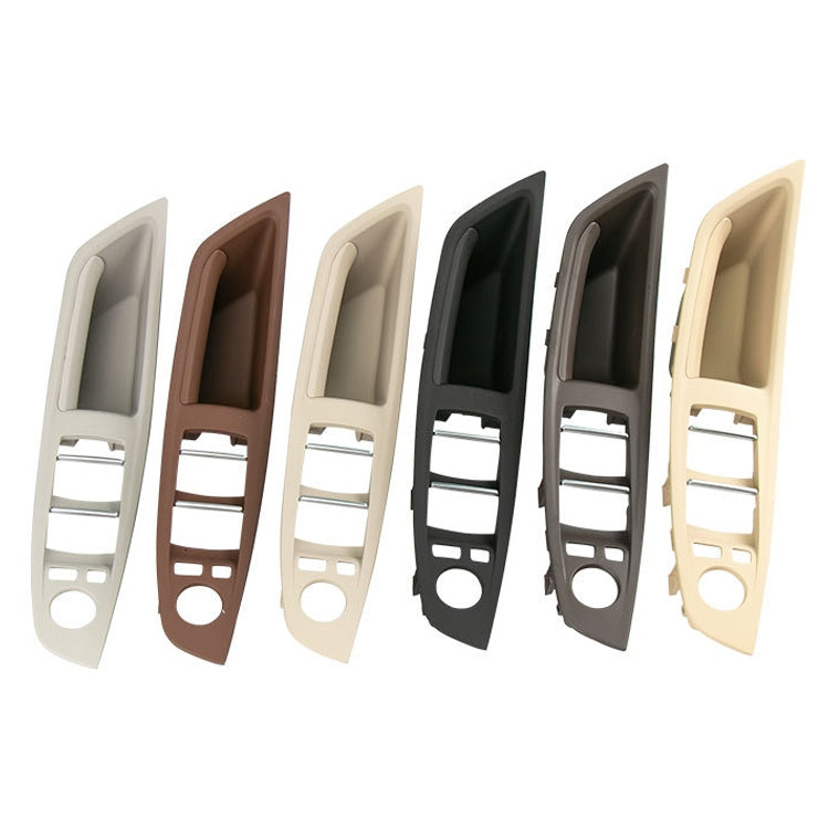 Car High Configuration Version Inside Doors Handle Pull Trim Cover 5141 7225 873 for BMW F10 F18, Left Driving (Black) - In Car by buy2fix | Online Shopping UK | buy2fix