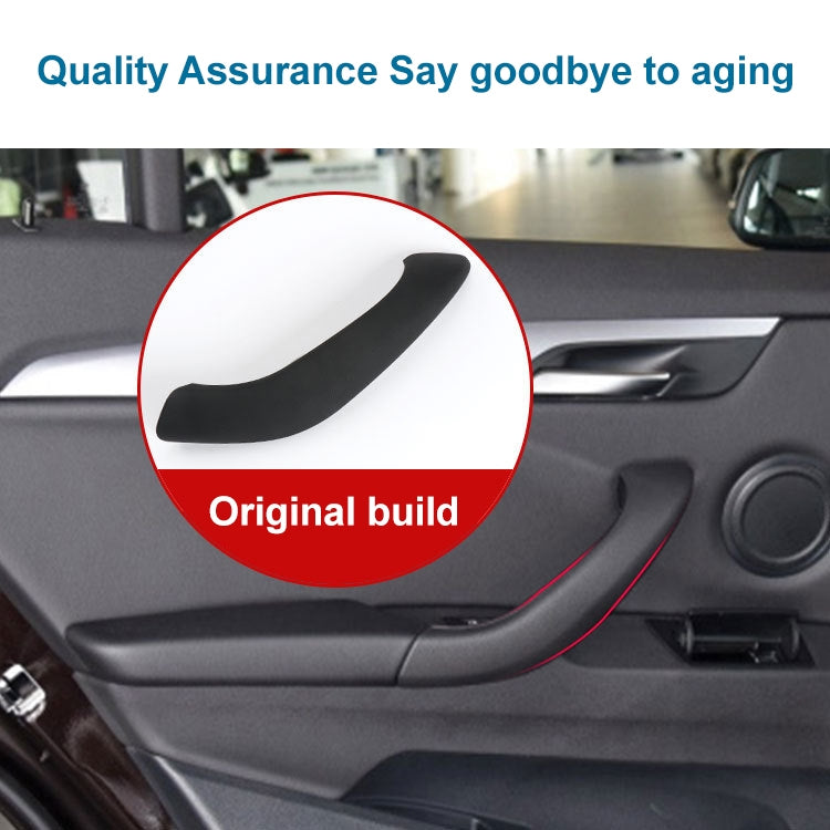 Car Left Side Inside Doors Handle Pull Trim Cover 51417417513 for BMW X1 2016-, Left Driving (Black) - Door Handles by buy2fix | Online Shopping UK | buy2fix