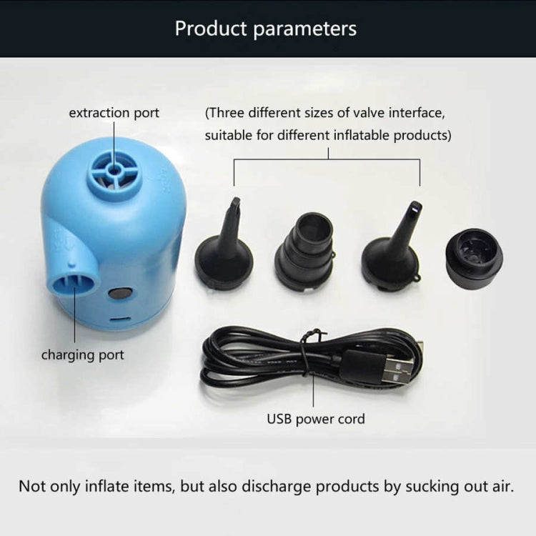 HT-426 USB Electric Air Pump for Rubber Boat Inflatable Bed (White) - Inflatable Pump by buy2fix | Online Shopping UK | buy2fix