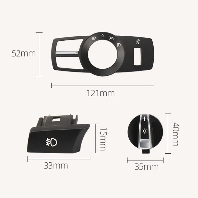 Car Rear Fog Light Switch Button Knob for BMW 5 Series 2010-2017, Left Driving - Car Light Accessories by buy2fix | Online Shopping UK | buy2fix