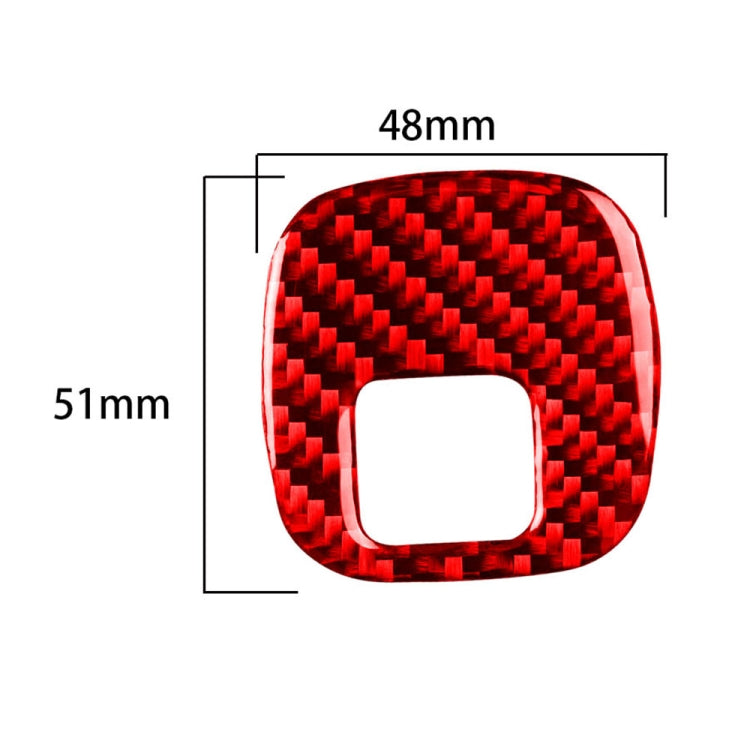 Carbon Fiber Car Key Panel Button Sticker for Chevrolet Corvette C5 1998-2004, Left Drive(Red) - Car Interior Mouldings by buy2fix | Online Shopping UK | buy2fix