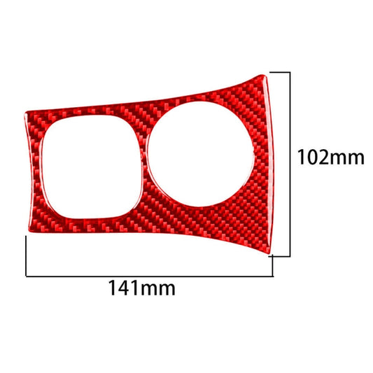 Carbon Fiber Car Key Panel Sticker for Chevrolet Corvette C5 1998-2004, Left Drive(Red) by buy2fix