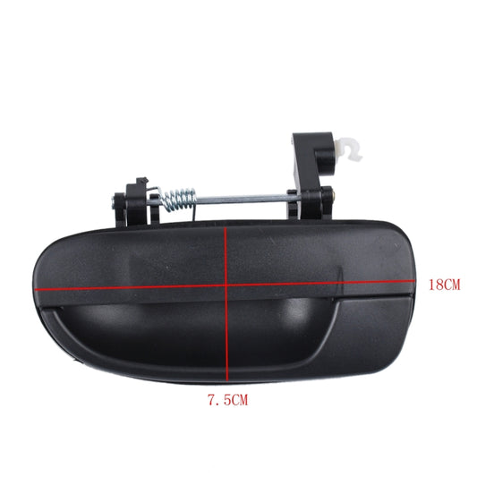 4 PCS Car Front Rear Left Right Outside Door Handles 82660-25000FR / 82650-25000FL / 83660-25000RR / 83650-25000RL for Hyundai Accent by buy2fix