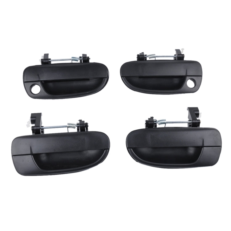 4 PCS Car Front Rear Left Right Outside Door Handles 82660-25000FR / 82650-25000FL / 83660-25000RR / 83650-25000RL for Hyundai Accent by buy2fix