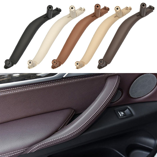 Car Right Side Inside Doors Handle Pull Trim Cover for BMW X5 / X6, Left Driving (Beige) by buy2fix