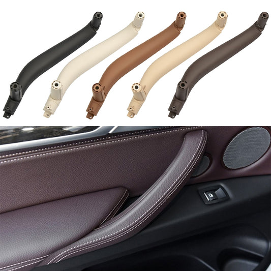 Car Left Side Inside Doors Handle Pull Trim Cover for BMW X5 / X6, Left Driving (Dark Coffee) by buy2fix