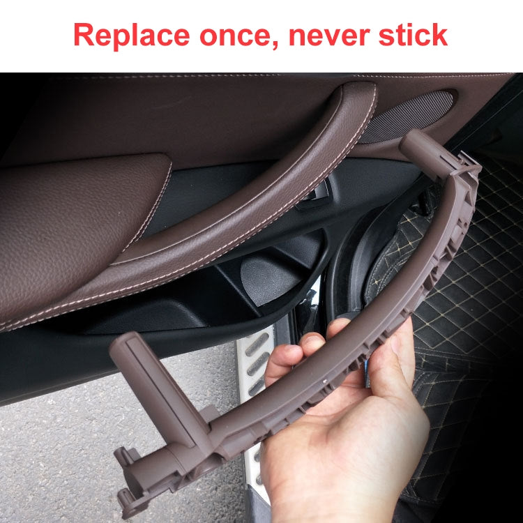 Car Left Side Inside Doors Handle Pull Trim Cover for BMW X5 / X6, Left Driving (Black) - Door Handles by buy2fix | Online Shopping UK | buy2fix