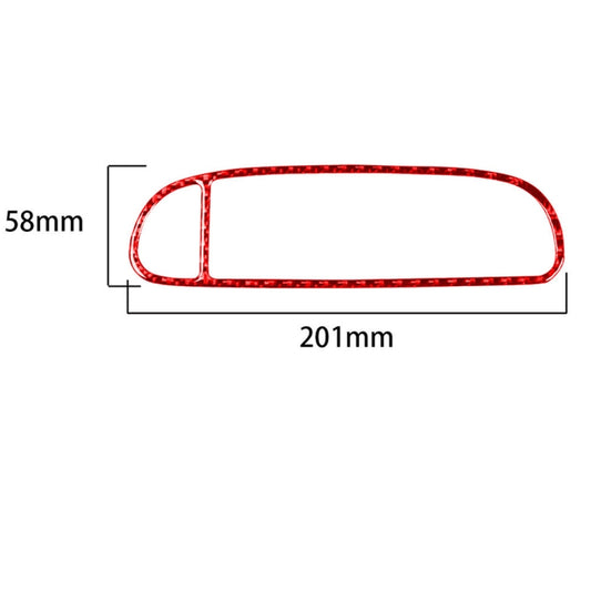 Carbon Fiber Car Air Outlet Sticker for Chevrolet Corvette C5 1998-2004, Left Drive(Red) by buy2fix