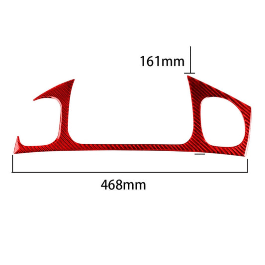 Carbon Fiber Car Front Passenger Seat Air Outlet Sticker for Chevrolet Corvette C5 1998-2004, Left Drive(Red) by buy2fix