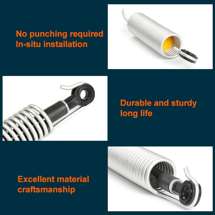 Car Left Side Trunk Lid Lift Support Shock with Tension Spring Lid for BMW E60 2002-2010, Left Driving by buy2fix