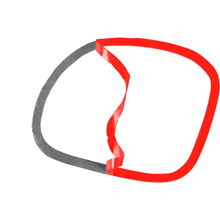 2 in 1 Carbon Fiber Car Front Passenger Seat Air Outlet Ring Sticker for Chevrolet Corvette C5 1998-2004, Left Drive(Red) - Car Interior Mouldings by buy2fix | Online Shopping UK | buy2fix