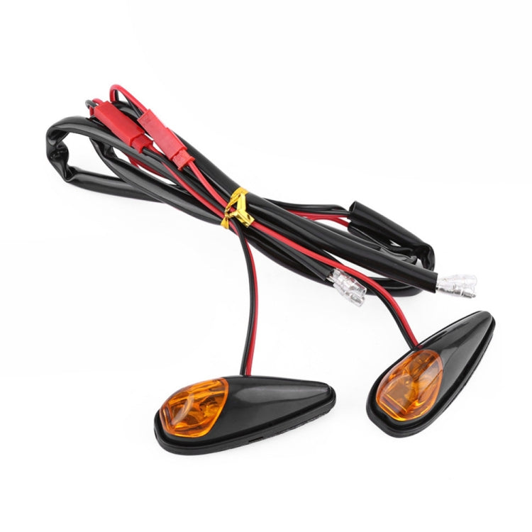 2pcs SL QGD Motorcycle 5W Turn Signal Light (Black) - Turn Signal by buy2fix | Online Shopping UK | buy2fix