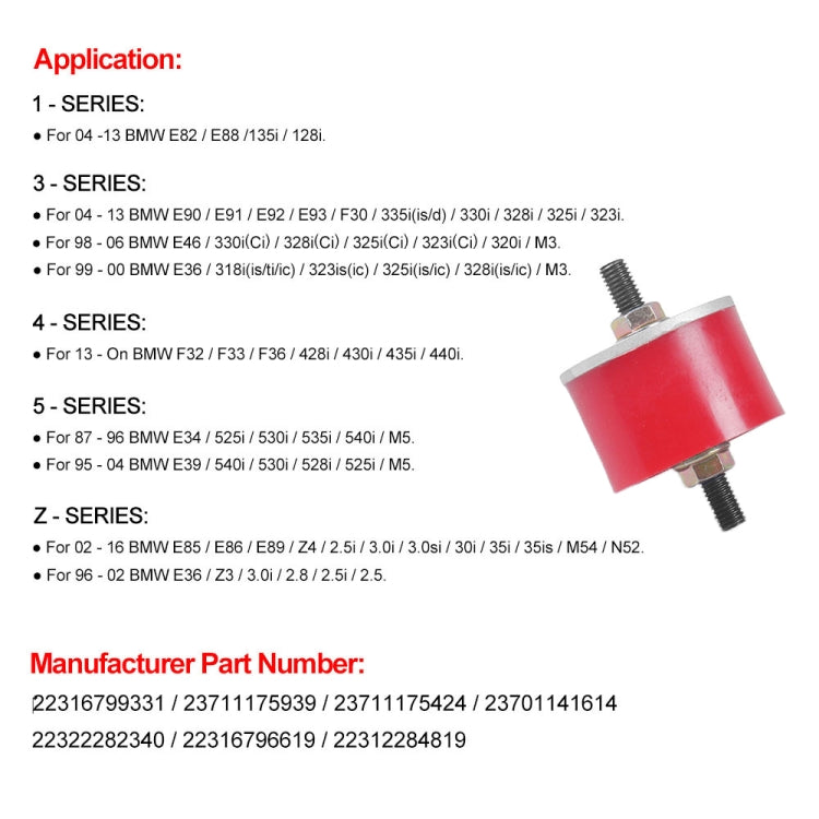 For BMW E34 / E90 Car Gearbox Support Pad 22316799331 - Engine Repair Tools by buy2fix | Online Shopping UK | buy2fix